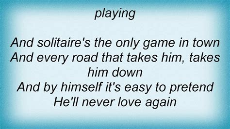 lyrics of solitaire|solitaire lyrics 1935.